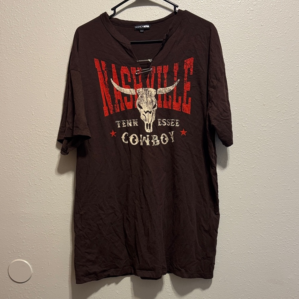 Nashville Cowboy T-Shirt Dress